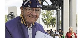 Memorabilia at the World War II Memorial 