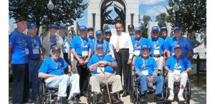 Land of Lincoln Honor Flight at WWII Memorial